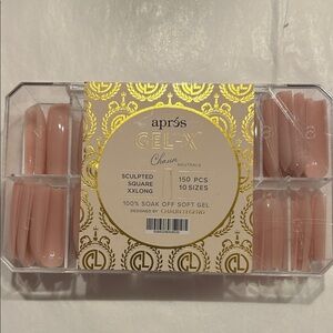 Gel-X Chaun Legend Sculpted Square XXLong Soft Gel Nails - Neutral Pink